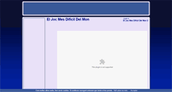 Desktop Screenshot of eljocmesdificildelmon.com